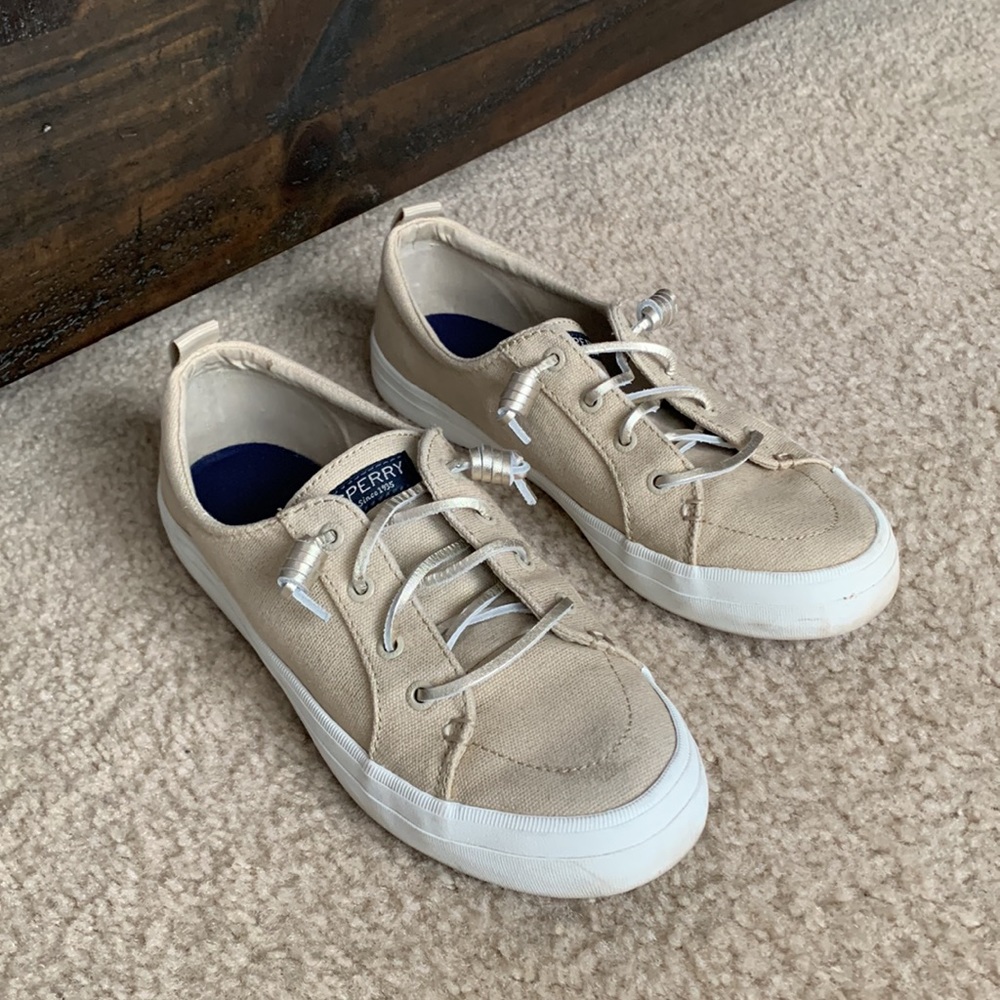 Sperry Crest Vibe Sparkle Sneakers Size 8 - Picture 5 of 7